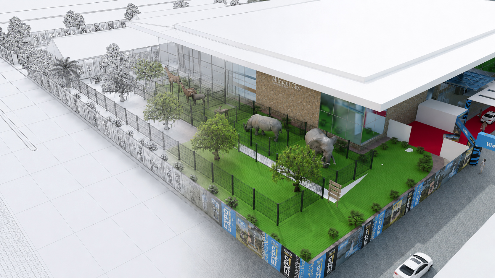 3D architectural visual design
