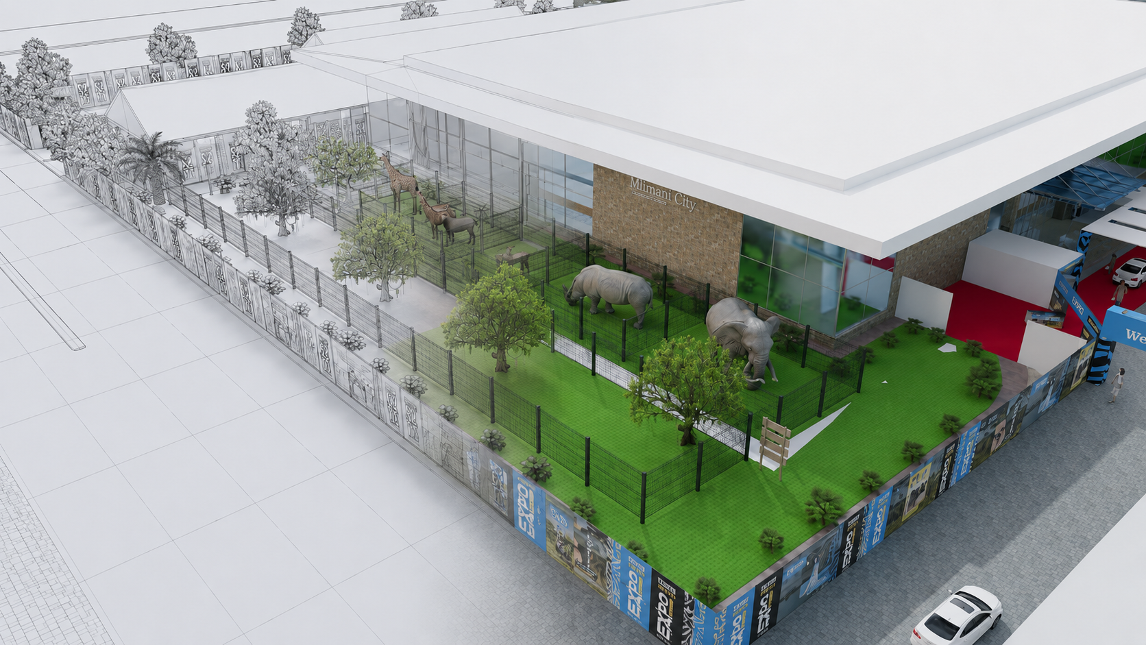 3D architectural visual design