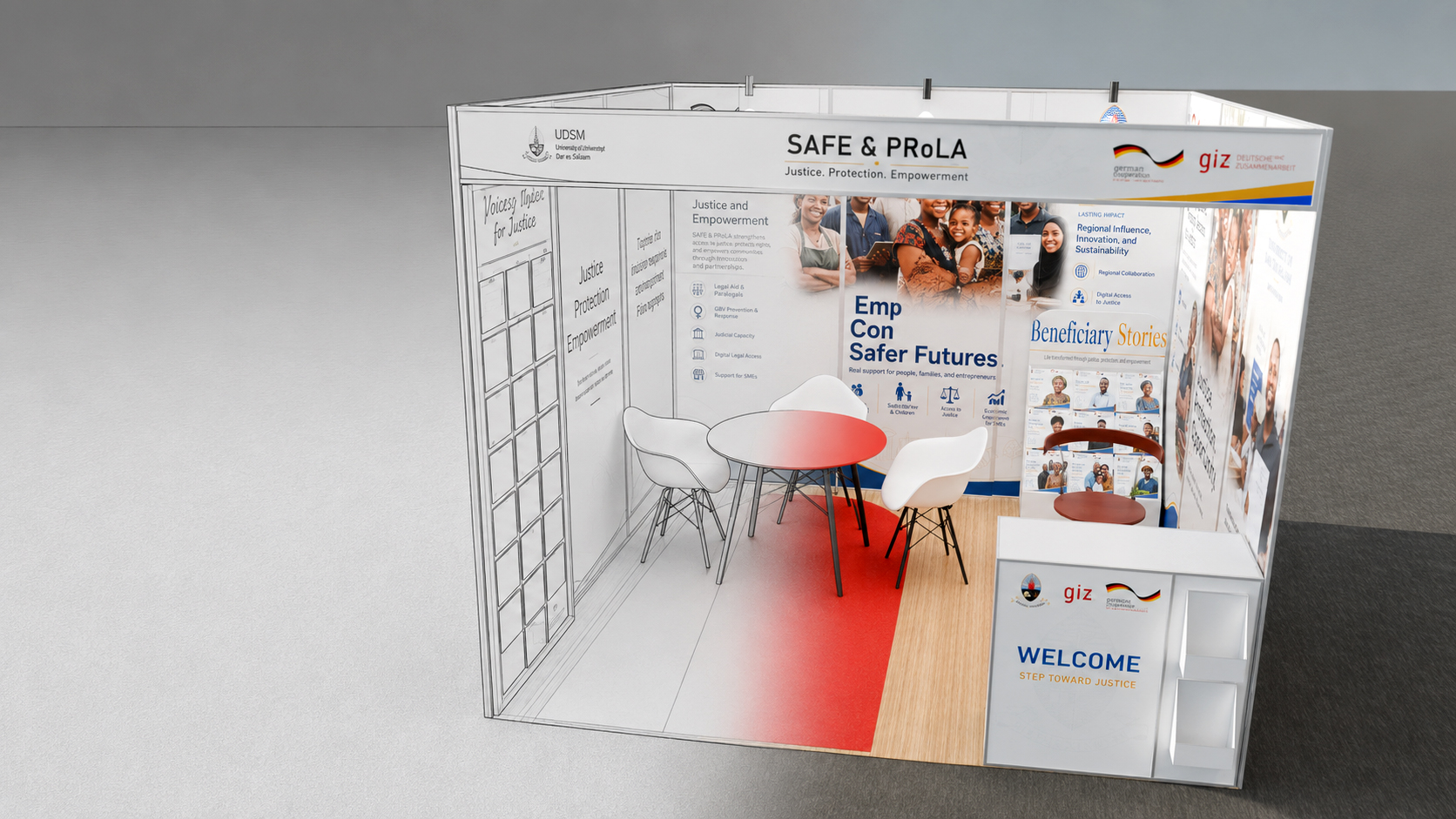 Exhibition booth visual design