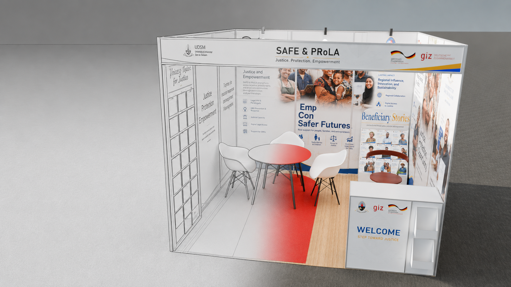 Exhibition booth visual design