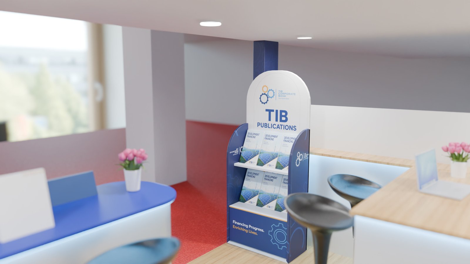 TIB Publications Display — TIB Development Bank Exhibition Booth