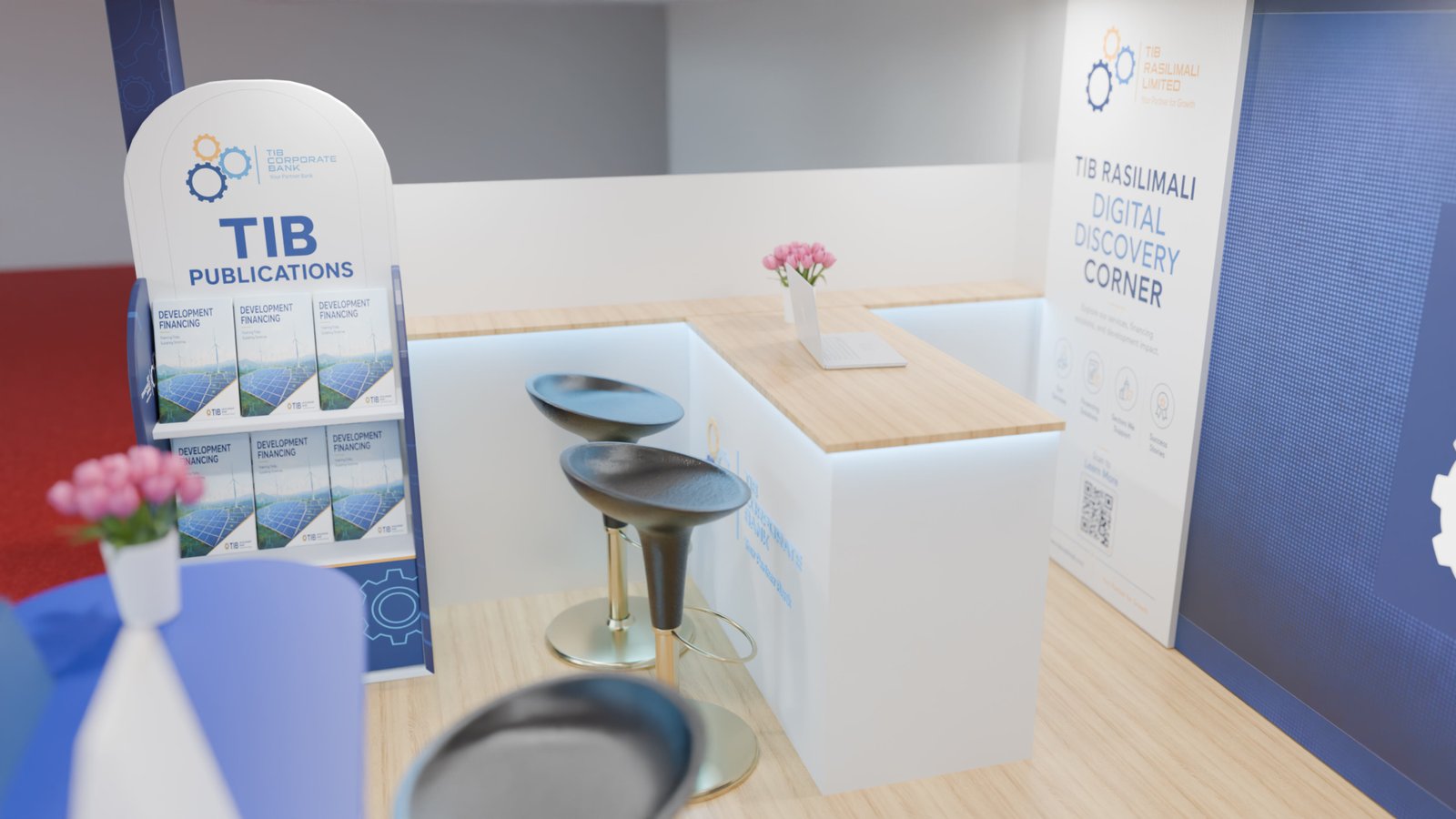Digital Discovery Corner — TIB Development Bank Exhibition Booth