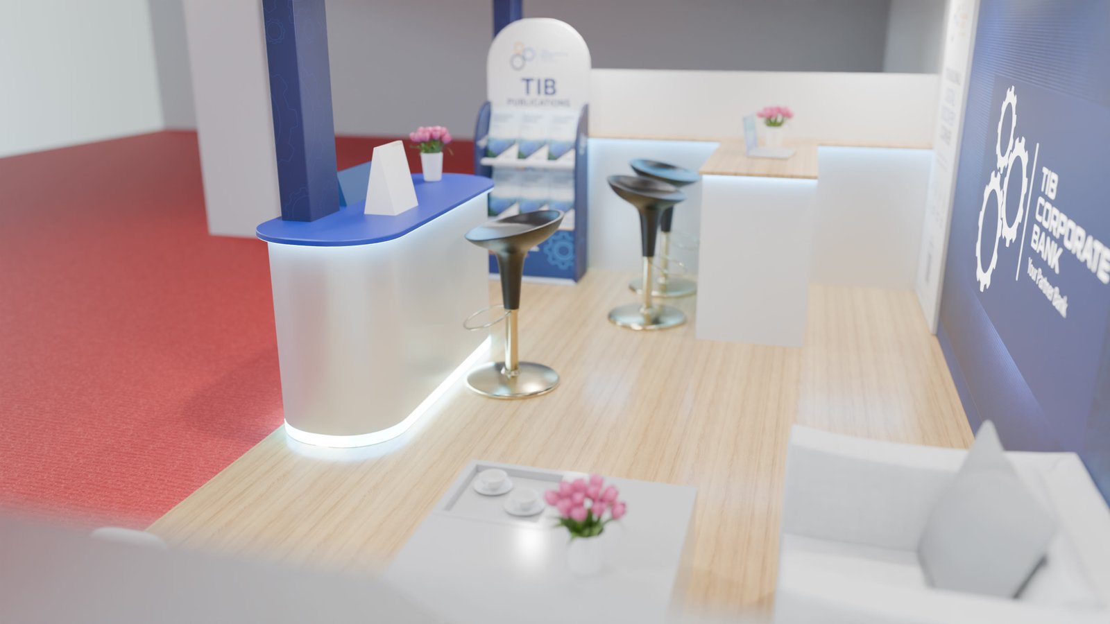 Full Interior Experience — TIB Development Bank Exhibition Booth